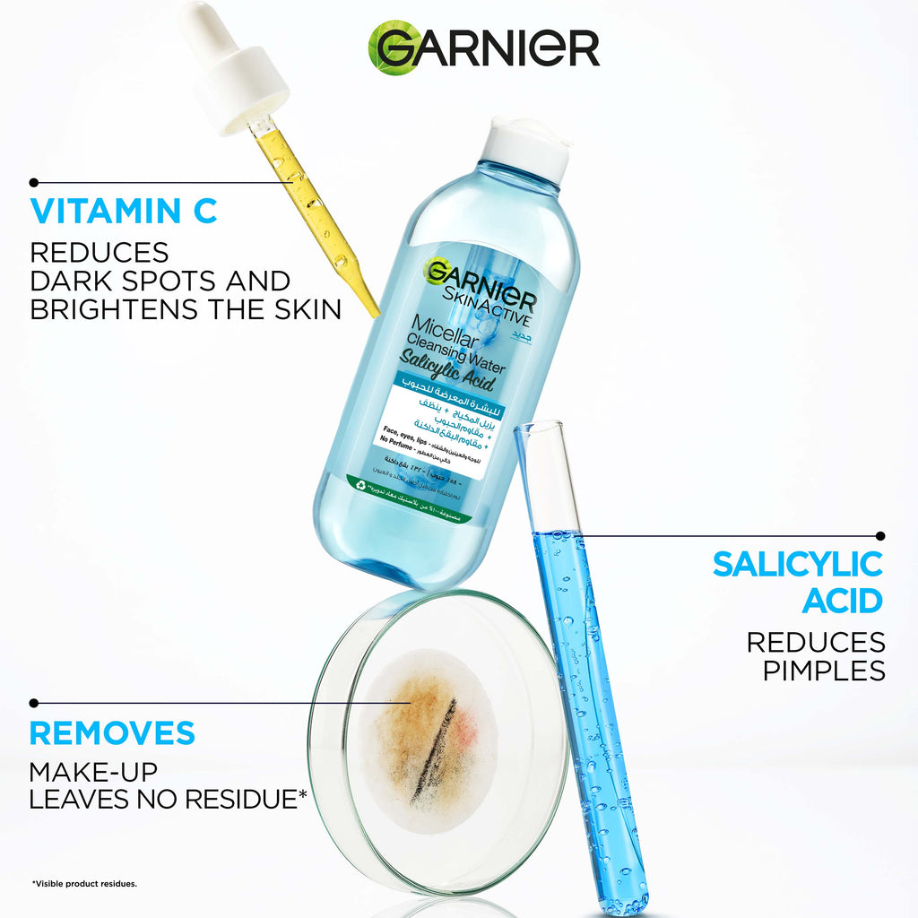 Garnier Micellar Cleansing Water With Salicylic Acid 400ML - MyKady