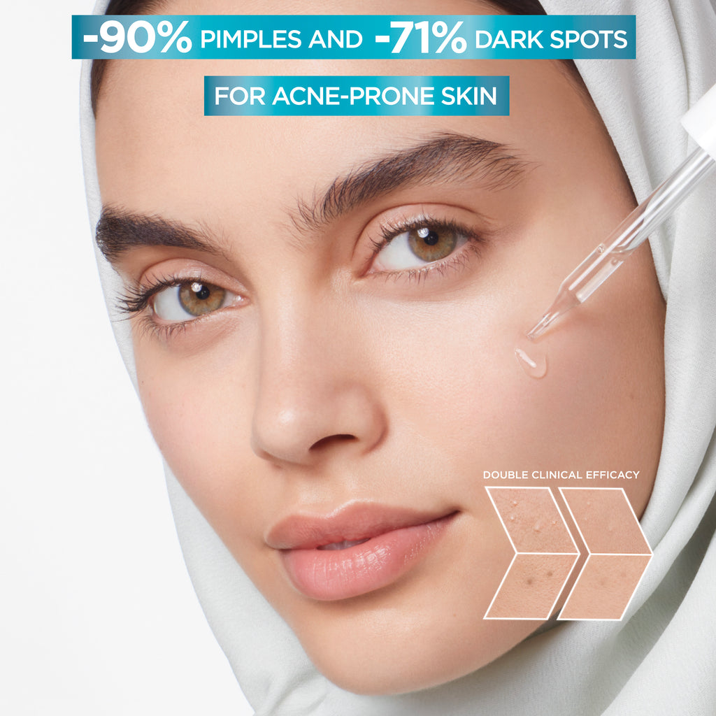 Garnier Fast Clear [4%] Salicylic Acid Anti-Acne Treatment Booster Serum 30ML - MyKady