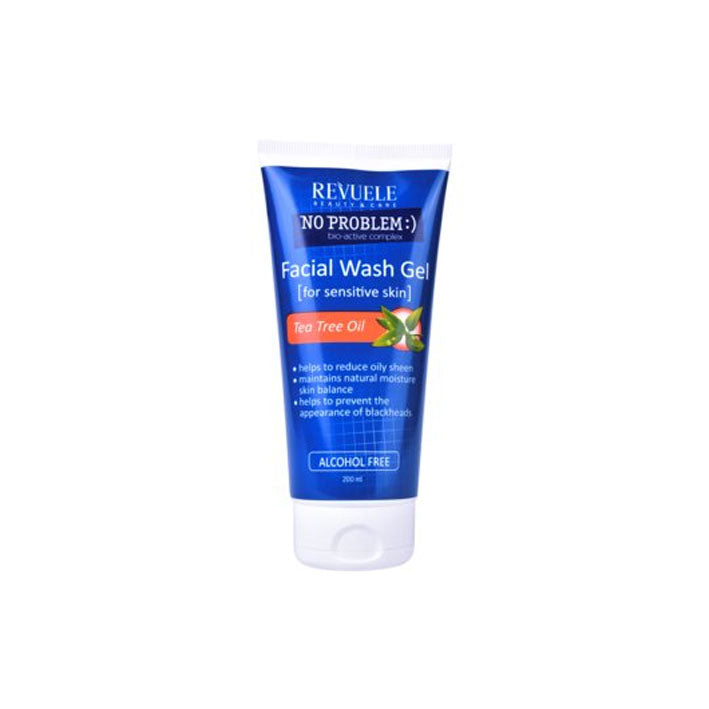 Revuele No Problem Facial Wash Gel for sensitive skin Tea Tree Oil 200 ml - MyKady