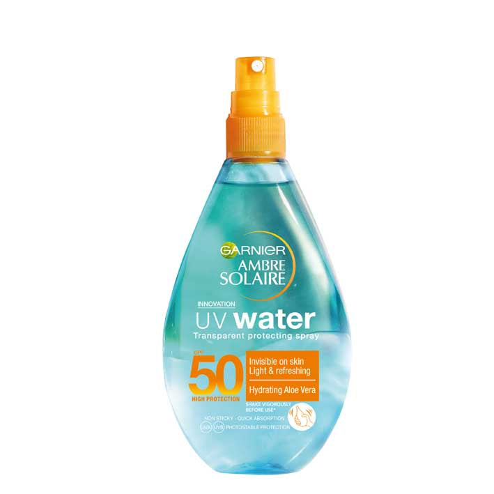 Garnier Ambre Solaire UV Water Transparent Protective Spray SPF50 150ML - MyKady