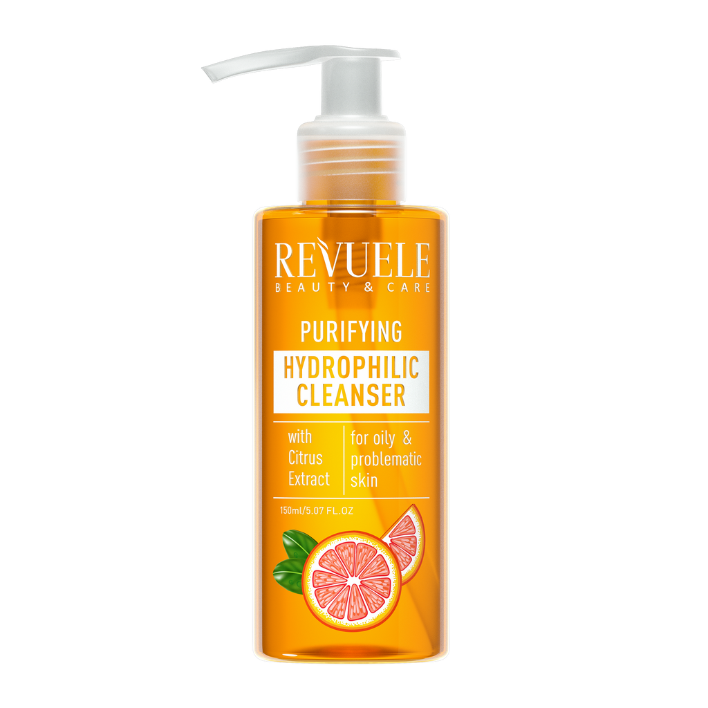 Revuele Purifying Hydrophilic Cleanser with citrus extract, 150ml - MyKady