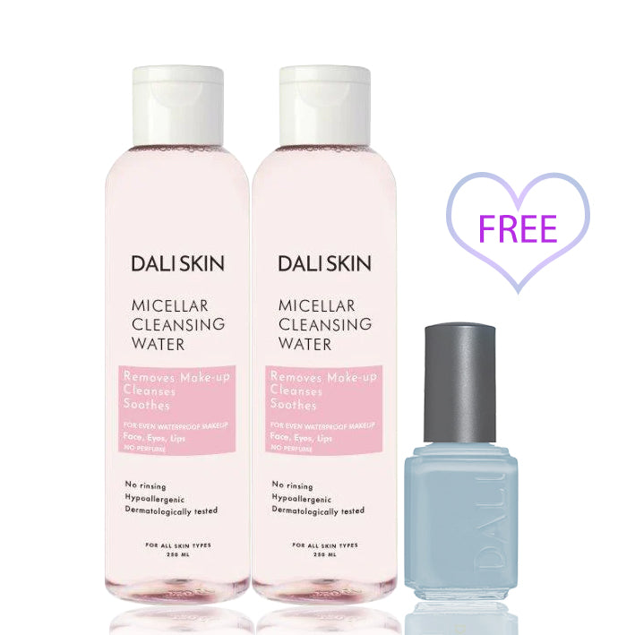 Dali Cosmetics Micellar Water 250 ML & Free Random Nail Polish - MyKady