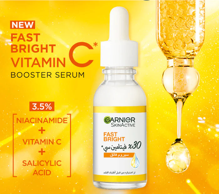 Garnier Fast Bright Vitamin C Booster Serum 15ml - MyKady