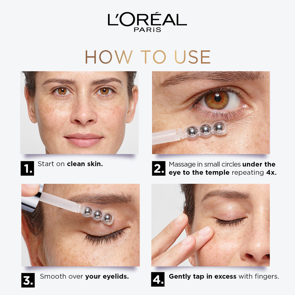 L'Oreal Paris Glycolic Bright Eye Serum with 3% Glycolic Acid  + Vitamin CG + Niacinamide 20ML - MyKady