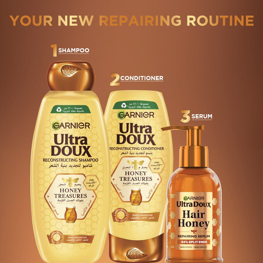Garnier Ultra Doux Hair Honey Repairing Serum 115ML - MyKady