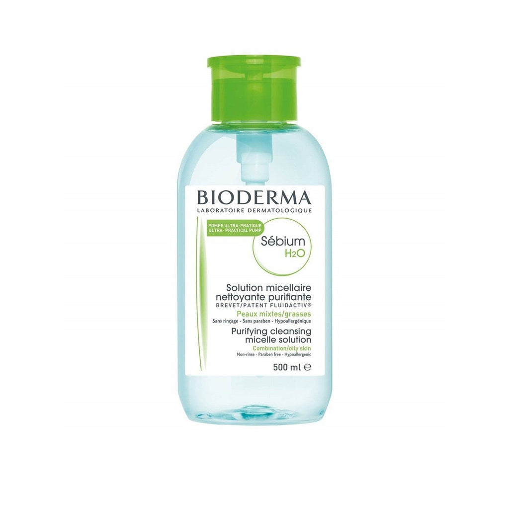 Bioderma Sebium H2O Cleansing Micellar Combination/Oily Skin 500 ML - MyKady