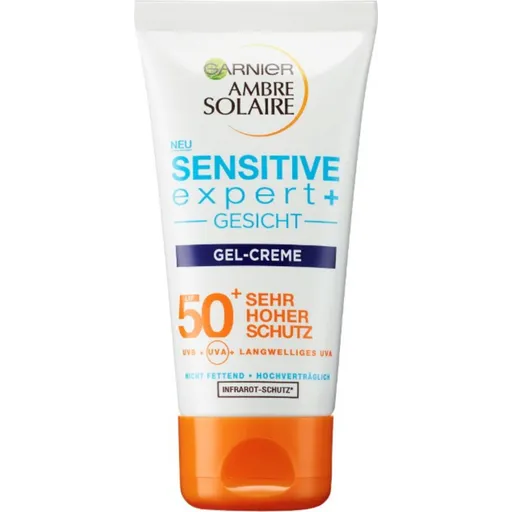 Garnier Ambre Solaire Sensitive Advanced Face SPF 50+ UV Gel Cream 50ML