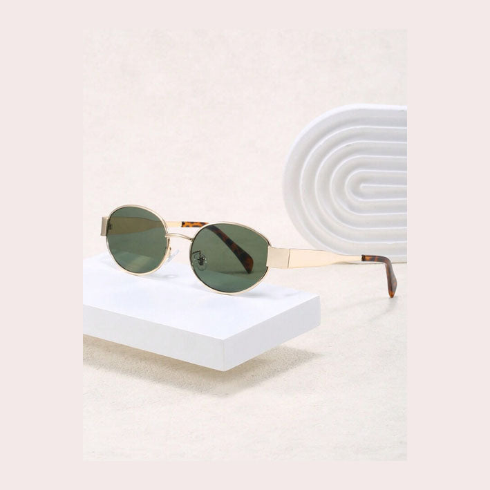 Vintage Small Frame Oval Shaped Fashion Sunglasses - MyKady
