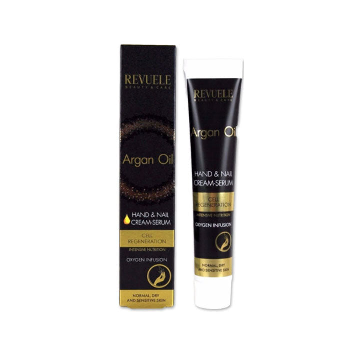 Revuele Argan Oil Hand And Nail Cream-Serum Oxygen Infusion Cell Regeneration. - MyKady