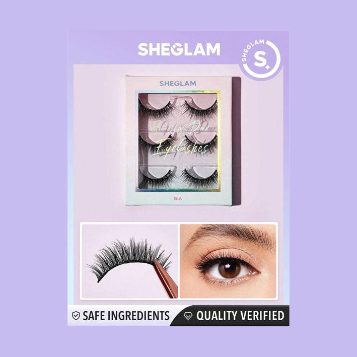 Sheglam  Natural False Eyelashes 3 Pairs - MyKady