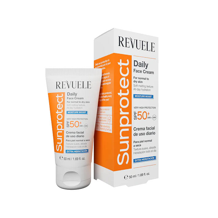 Revuele Extra Hydration Facial Sunscreen Sunprotect SPF50+ - Normal to dry skin - MyKady