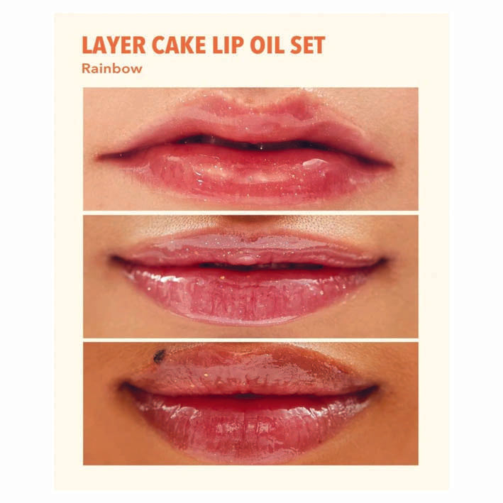 Sheglam Sunday Picnic Layer Cake Lip Oil Set 3 Pcs - MyKady
