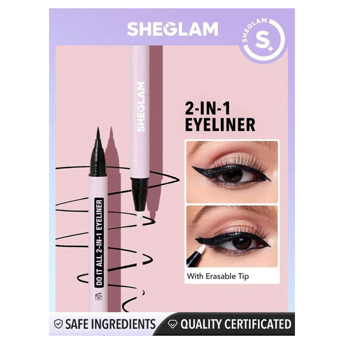 Sheglam Do It All 2-In-1 Eyeliner  Waterproof Matte Eyeliner - MyKady