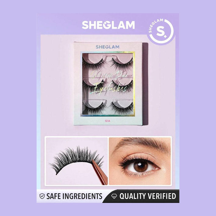 Sheglam  Natural False Eyelashes 3 Pairs - MyKady