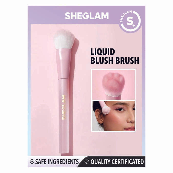 Sheglam Color Bloom Liquid Blush Brush Synthetic Kitty Paw Design - MyKady