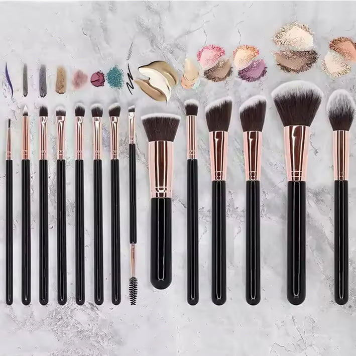 Makeup Brushes Set of 14 With Pouch - MyKady