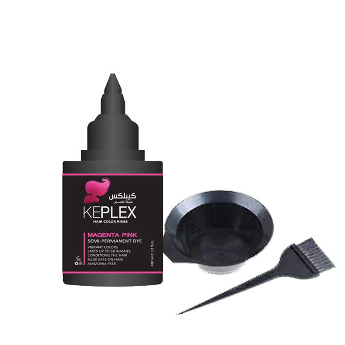 Keplex Crazy Colors Toner Magenta Pink 100 ML + FREE Mixing Bowl and Brush - MyKady