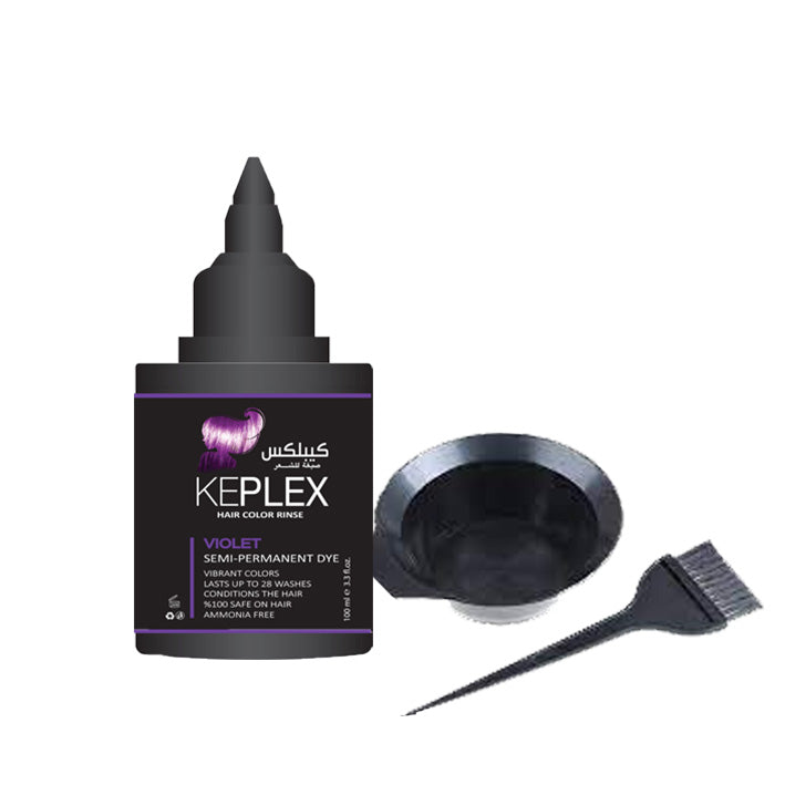 Keplex Crazy Colors Toner Violet 100 ML + FREE Mixing Bowl and Brush - MyKady