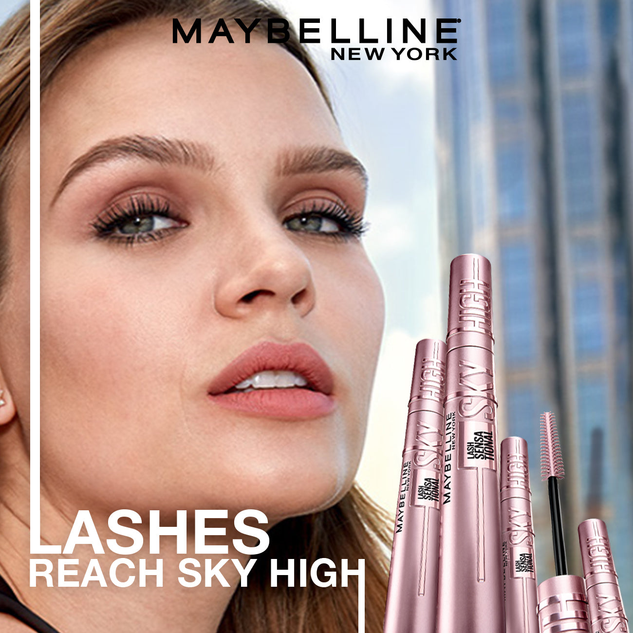 Maybelline New York Lash Sensational Sky High Mascara, Mascara, Make up, MyKady