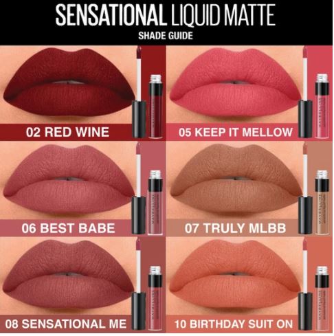 Maybelline Sensational Liquid Matte Lipstick - MyKady