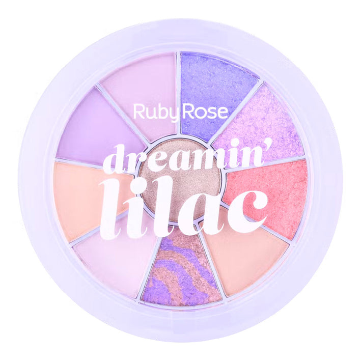 Ruby Rose Round Eyeshadow Palette Dreamin' Lilac
