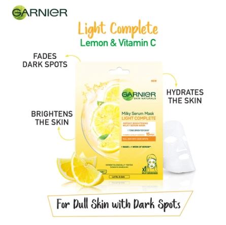 Garnier Fast Bright For Uneven & Dull Skin Tissue Mask - MyKady