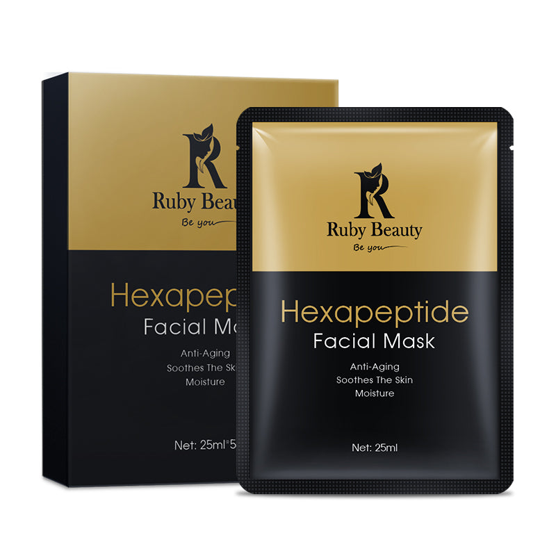Ruby Beauty Hexapeptide Face Mask (5 Sheets Masks) - MyKady