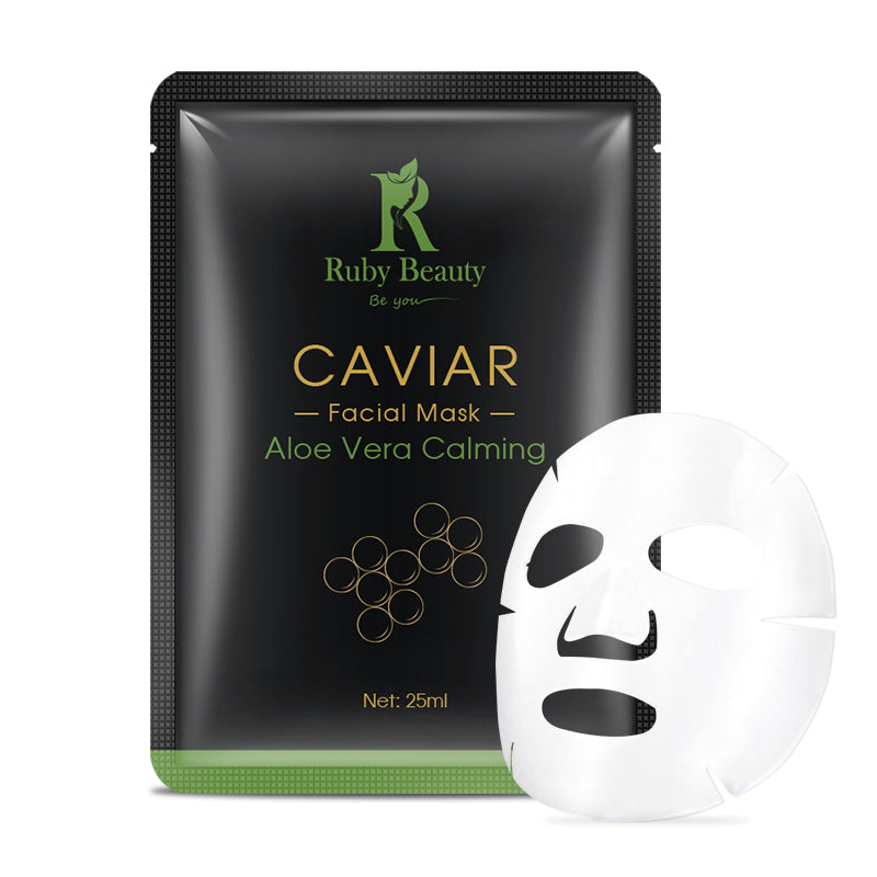 Ruby Beauty Caviar Facial Mask(Aloe Vera Calming) 5 Sheets Masks - MyKady