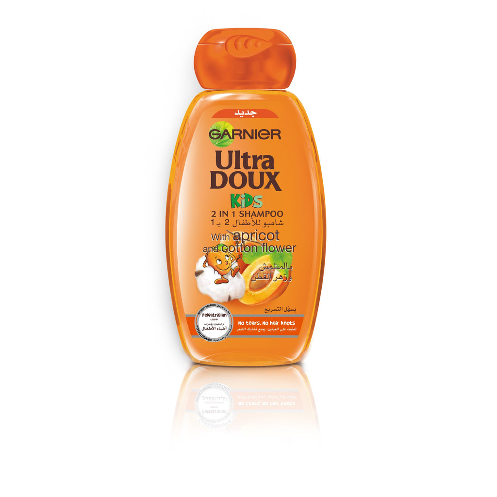 Garnier Ultra Doux Children With Apricot And Cotton Flower Shampoo 2 in 1 - MyKady