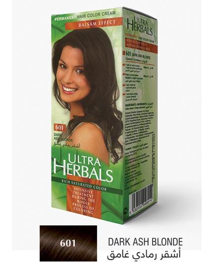 Ultra Herbals Hair Color Cream No 601 Dark Ash Blonde - MyKady