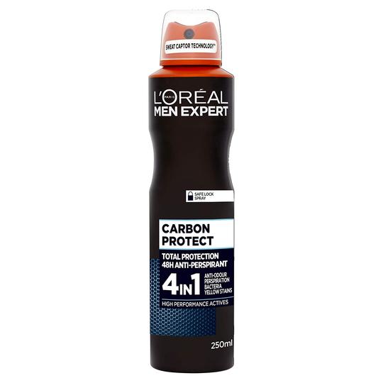 L'Oreal Men Expert Carbon Protect 4 in 1 Total Protection 48H Spray - MyKady