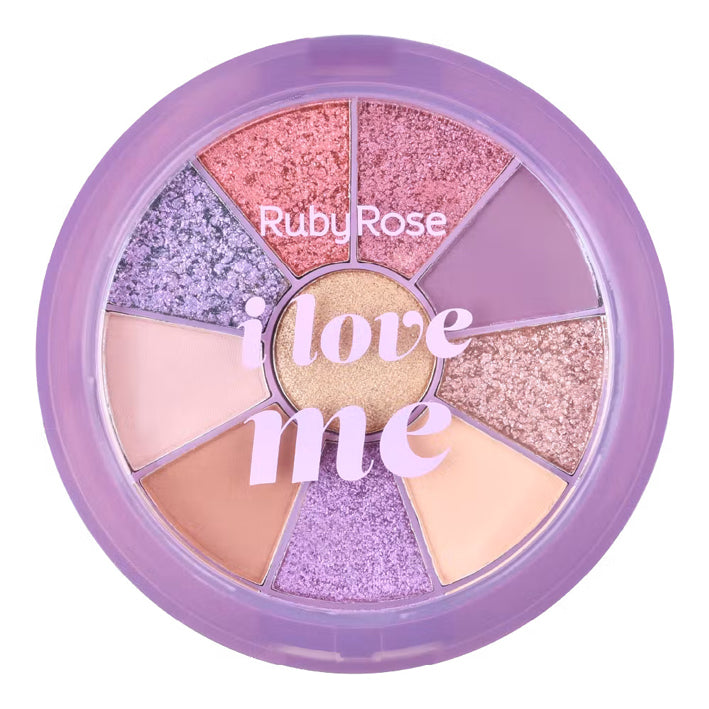 Ruby Rose Round Eyeshadow Palette I Love Me - MyKady