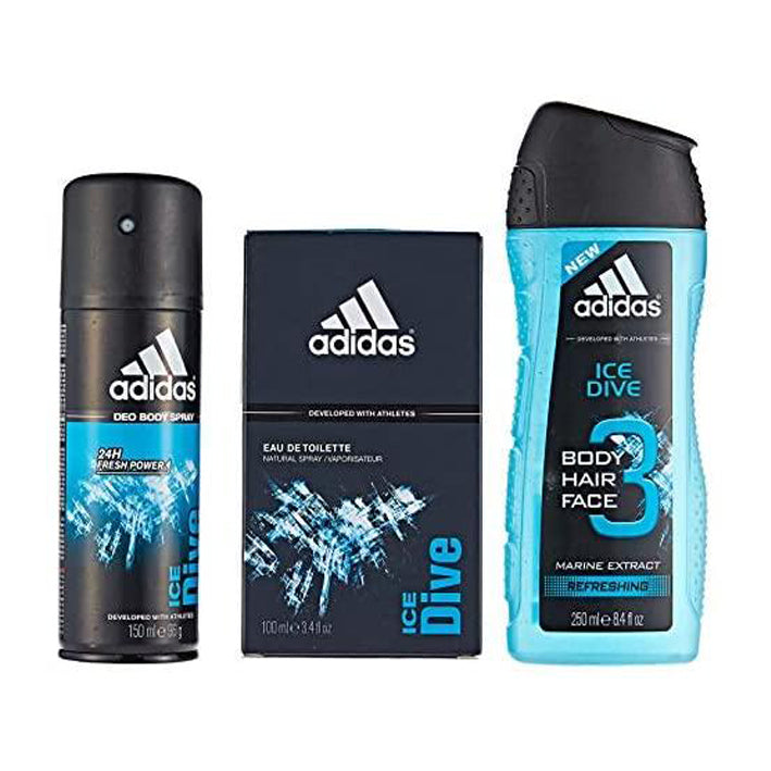 Adidas Ice Dive Set Eau De Toilette - MyKady