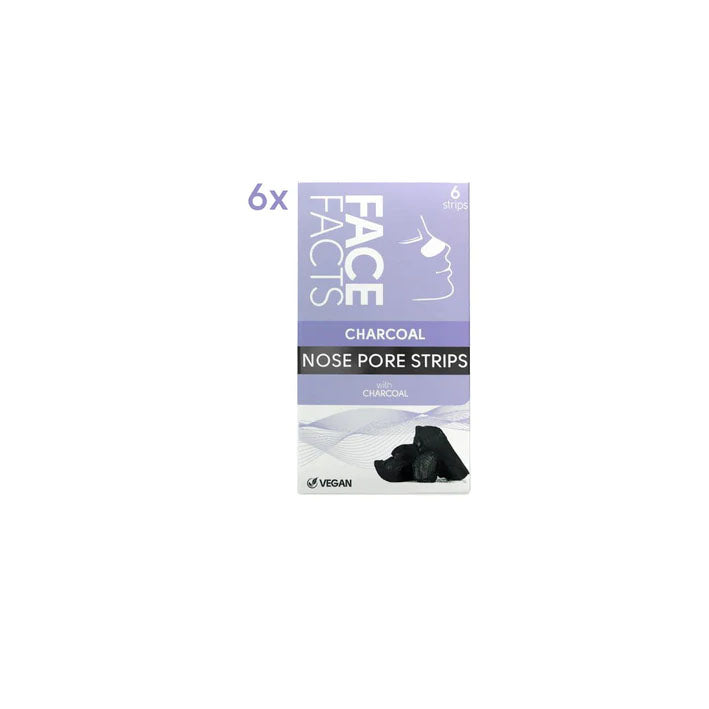 Face Facts Charcoal Nose Pore Strips 6 pcs - MyKady