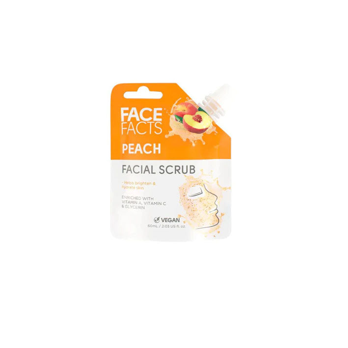 Face Facts Peach Facial Scrub 60ml - MyKady