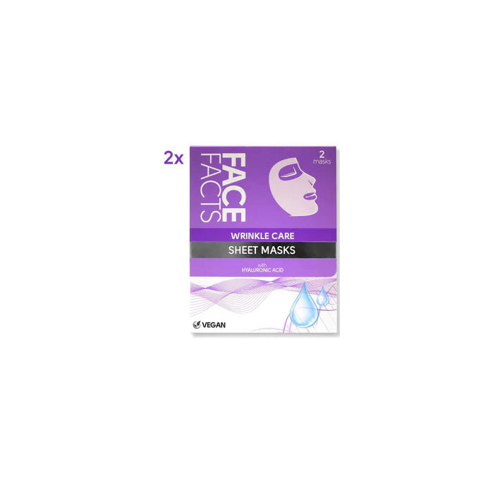 Face Facts Wrinkle Care Sheet Mask 2x 20ml