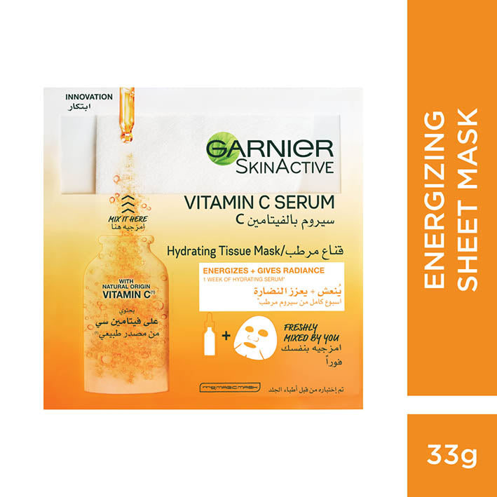 Garnier Skin Active  Fresh Mix Face Sheet Shot Mask with Vitamin C - MyKady