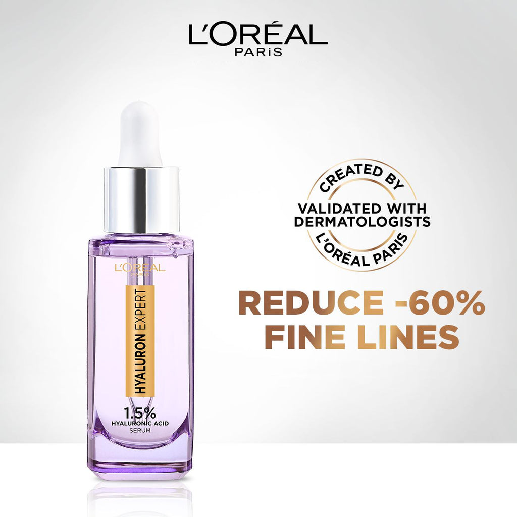 L'Oreal Paris Hyaluron Expert Plumping Hydration Serum with Hyaluronic Acid- 2 sizes - MyKady