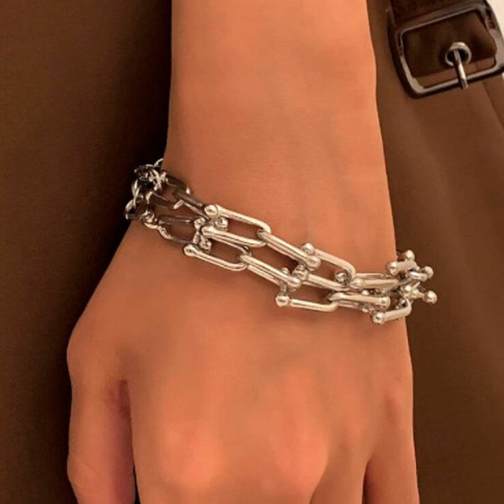 Minimalist Bracelet Silver 2 Pcs - MyKady