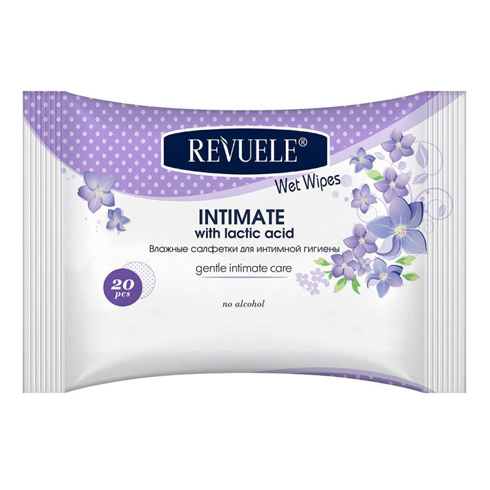 Revuele Wet Wipes Intimate Hypoallergenic With Lactic Acid 20 Pcs