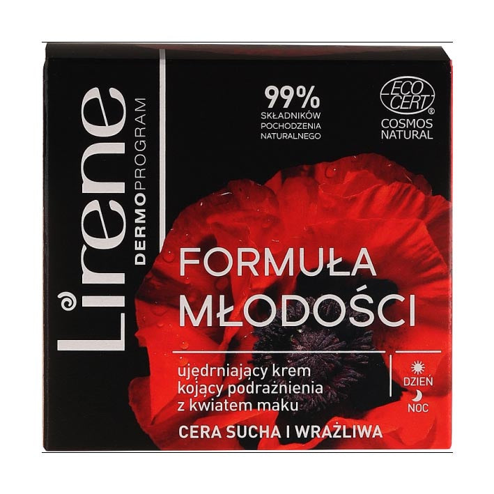 Lirene - Formula of Youth - Moisturising Cream with poppy flower - Normal and combination skin - 50 ml - MyKady