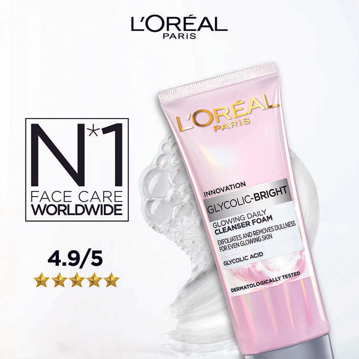 L'Oreal Paris Glycolic Bright Instant Glowing Face Wash 100ml