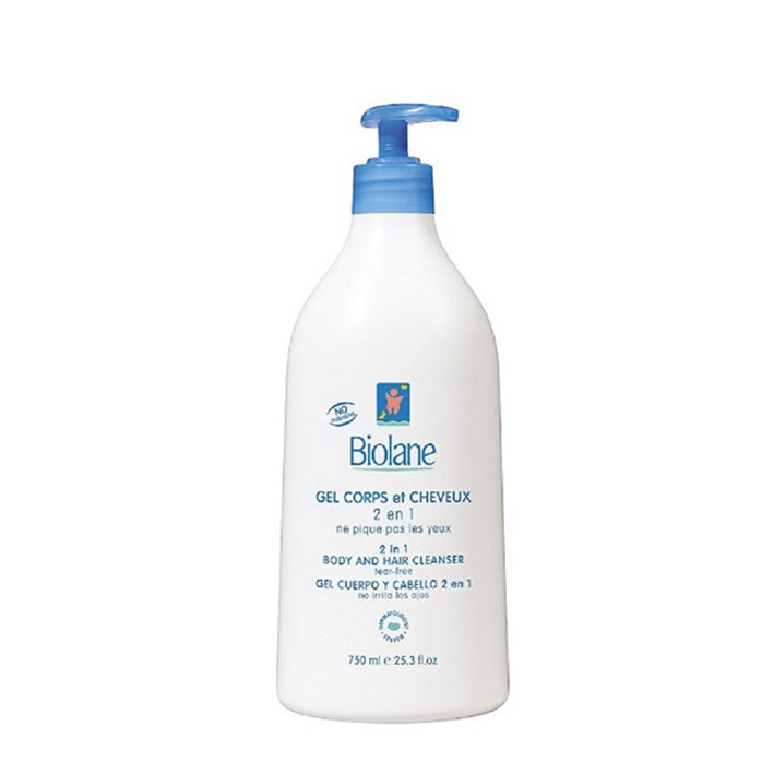 Biolane 2 in 1 Hair & Body Gel Shampoo 750ML - MyKady