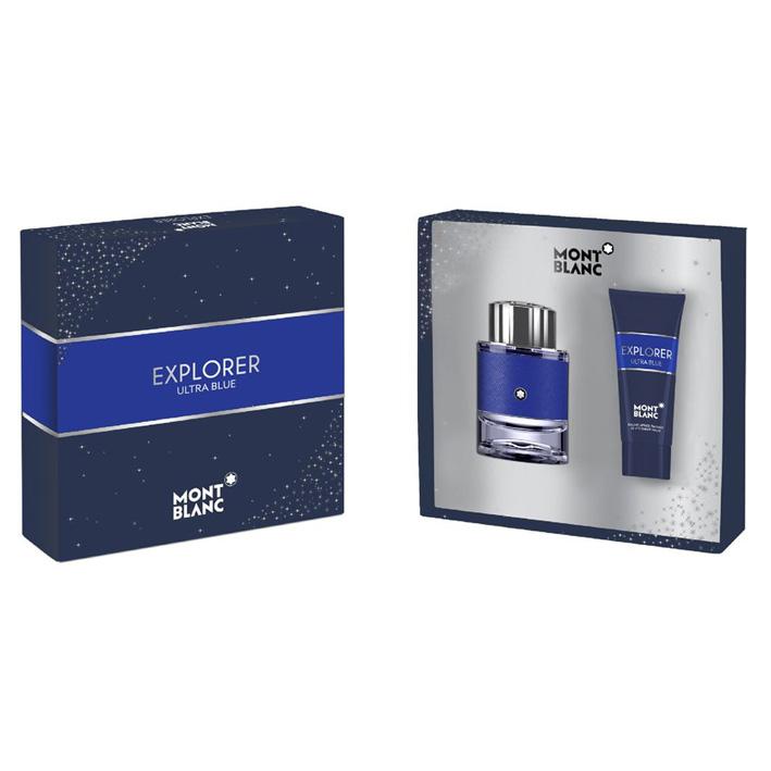 Mont Blanc Explorer Ultra Blue Men Gift Set Eau de Parfum 60 ML + Shower Gel 100 ML - MyKady