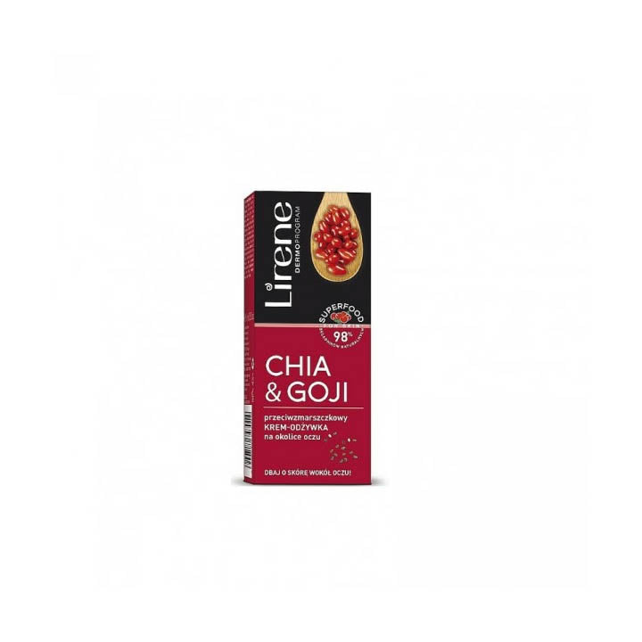 Lirene Superfood Chia Seed and Goji Berry Extract Anti-Wrinkle Eye Cream - 15 ml - MyKady