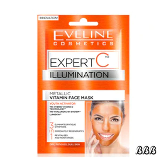 Eveline Expert C Illumination Vitamin Face Mask 2X5Ml - MyKady